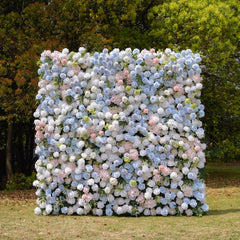 5D Roll-Up Artificial Silk Flower Wall丨A023