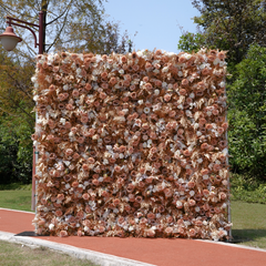 5D Roll-Up Artificial Silk Flower Wall丨A032