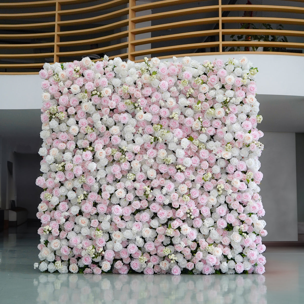 5D Roll-Up Artificial Silk Flower Wall丨A029