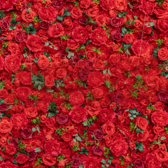 4D Roll-Up Artificial Silk Flower Wall丨A007