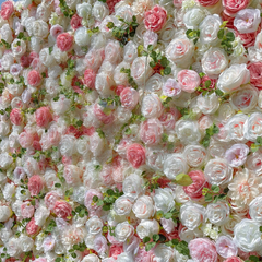 4D Roll-Up Artificial Silk Flower Wall丨A009
