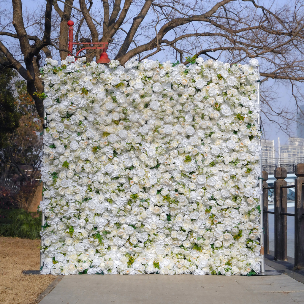 5D Roll-Up Artificial Silk Flower Wall丨A015