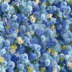 5D Roll-Up Artificial Silk Flower Wall丨A028