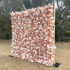 5D Roll-Up Artificial Silk Flower Wall丨A020
