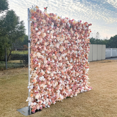 5D Roll-Up Artificial Silk Flower Wall丨A020
