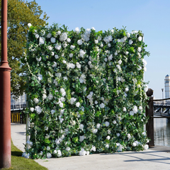 3D Roll-Up Artificial Silk Flower Wall丨A002
