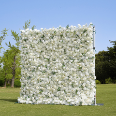 4D Roll-Up Artificial Silk Flower Wall丨A011