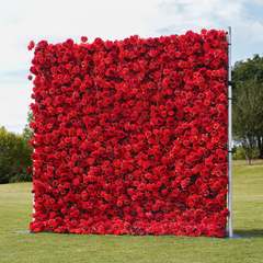 4D Roll-Up Artificial Silk Flower Wall丨A012