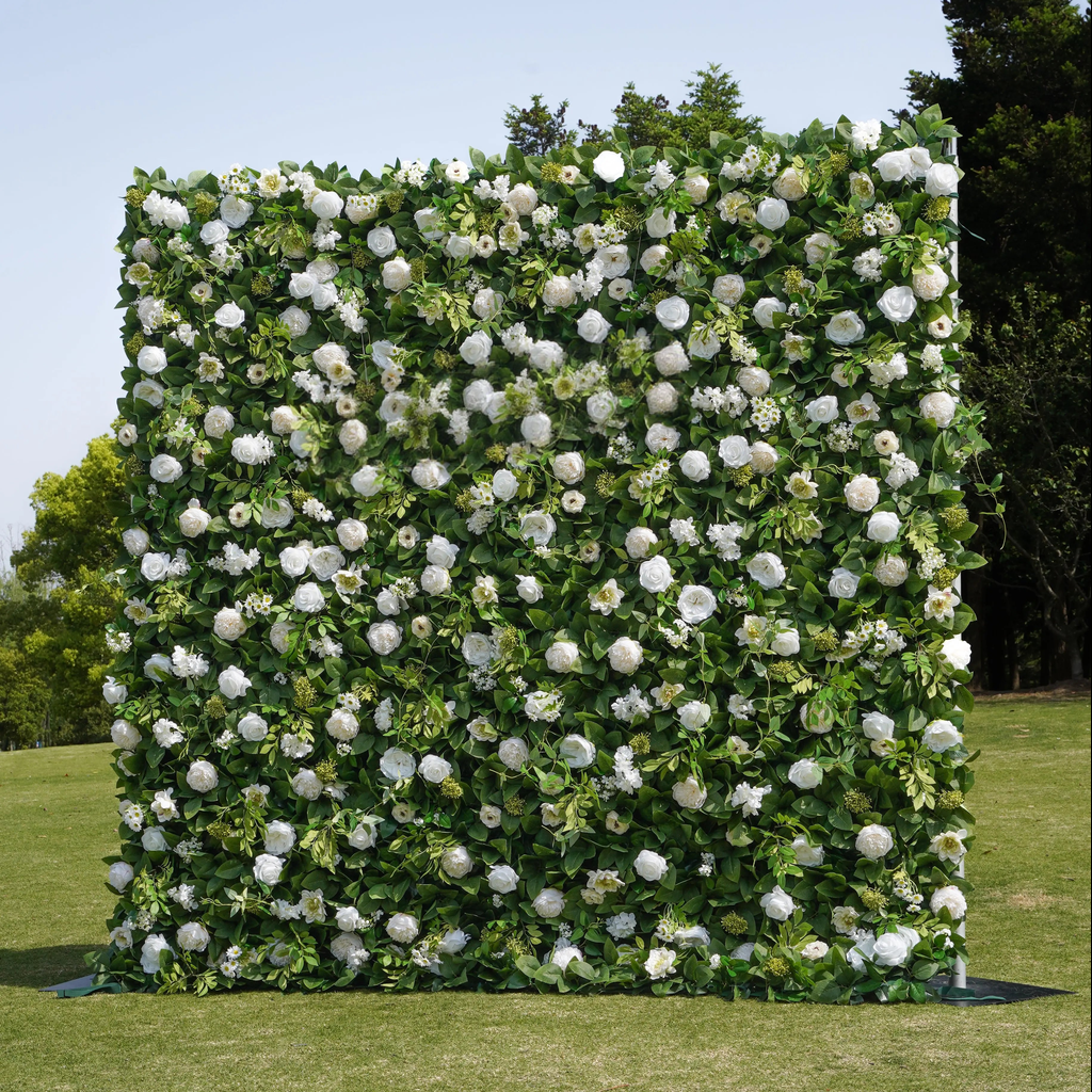 4D Roll-Up Artificial Silk Flower Wall丨A013