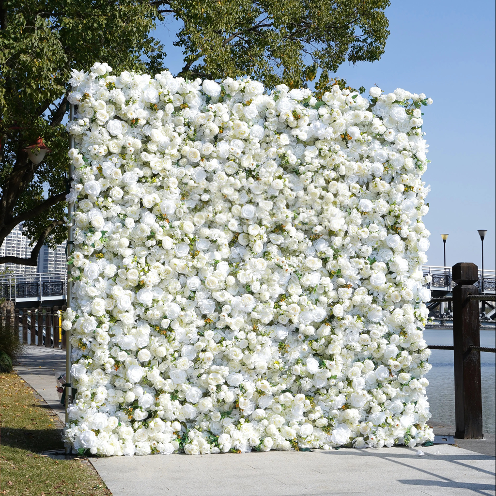 5D Roll-Up Artificial Silk Flower Wall丨A015
