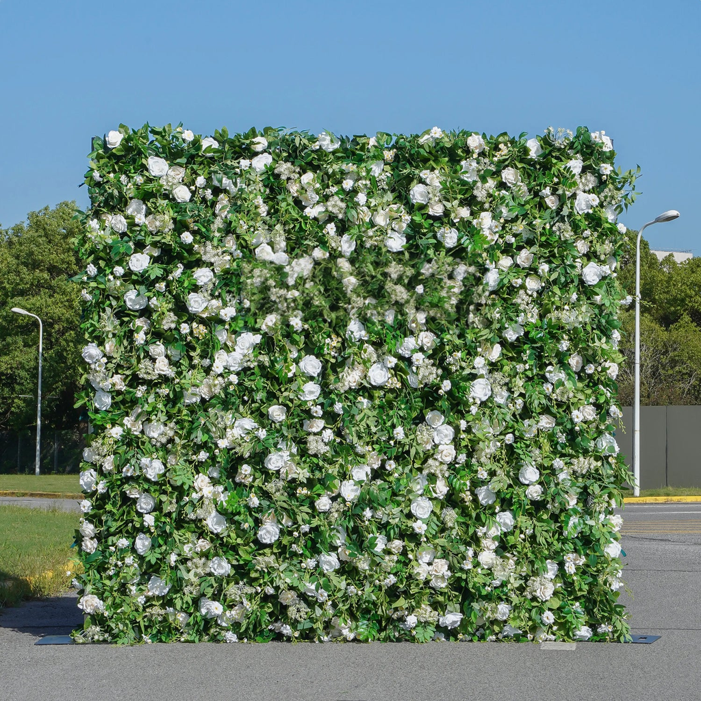 5D Roll-Up Artificial Silk Flower Wall丨A019