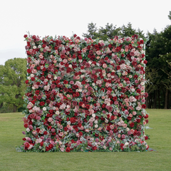 5D Roll-Up Artificial Silk Flower Wall丨A024