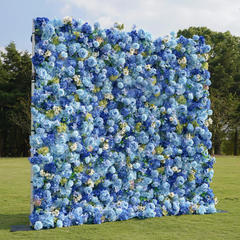 5D Roll-Up Artificial Silk Flower Wall丨A028