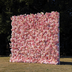 5D Roll-Up Artificial Silk Flower Wall丨A031