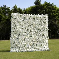 4D Roll-Up Artificial Silk Flower Wall丨A011