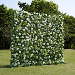 4D Roll-Up Artificial Silk Flower Wall丨A013