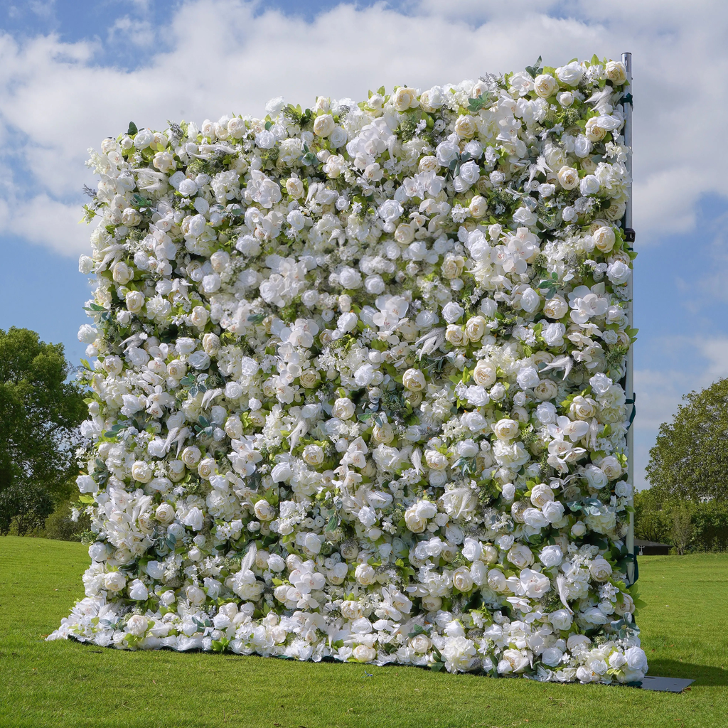 5D Roll-Up Artificial Silk Flower Wall丨A017