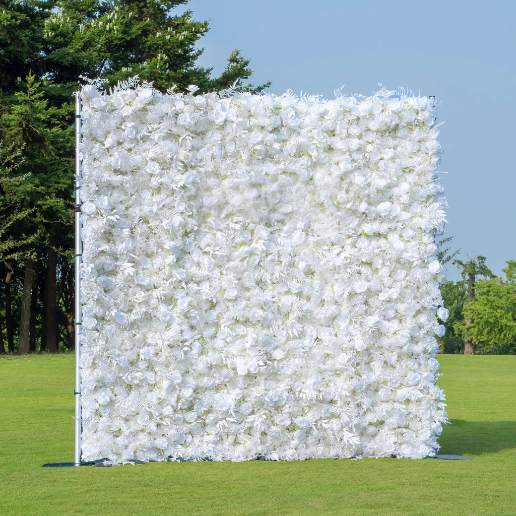 5D Roll-Up Artificial Silk Flower Wall丨A018