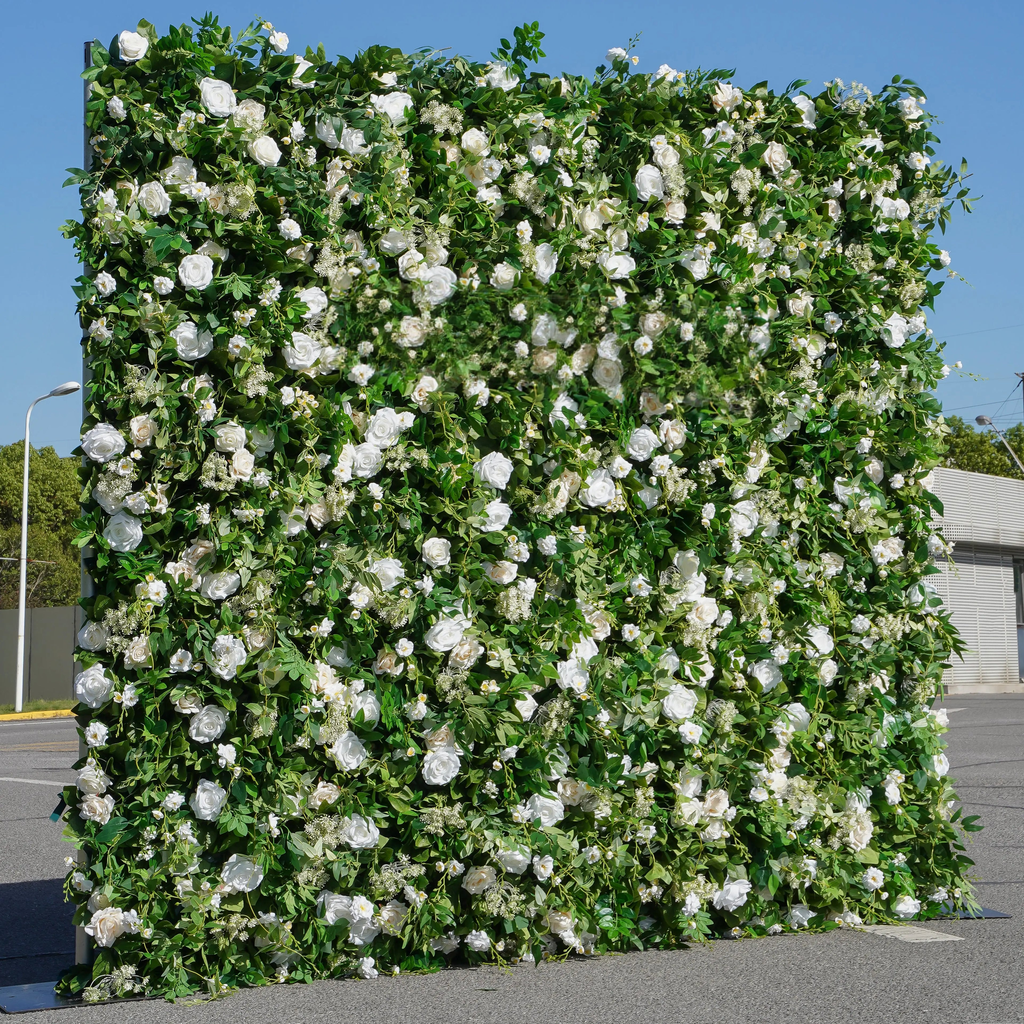 5D Roll-Up Artificial Silk Flower Wall丨A019