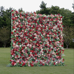 5D Roll-Up Artificial Silk Flower Wall丨A024