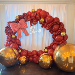 Event Wedding Scene Decoration Disco With Shiny Gold Inflatable Mirror Balloon