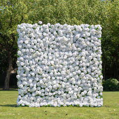 3D Roll-Up Artificial Silk Flower Wall丨A004