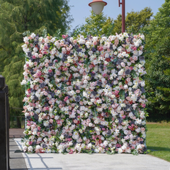 5D Roll-Up Artificial Silk Flower Wall丨A022