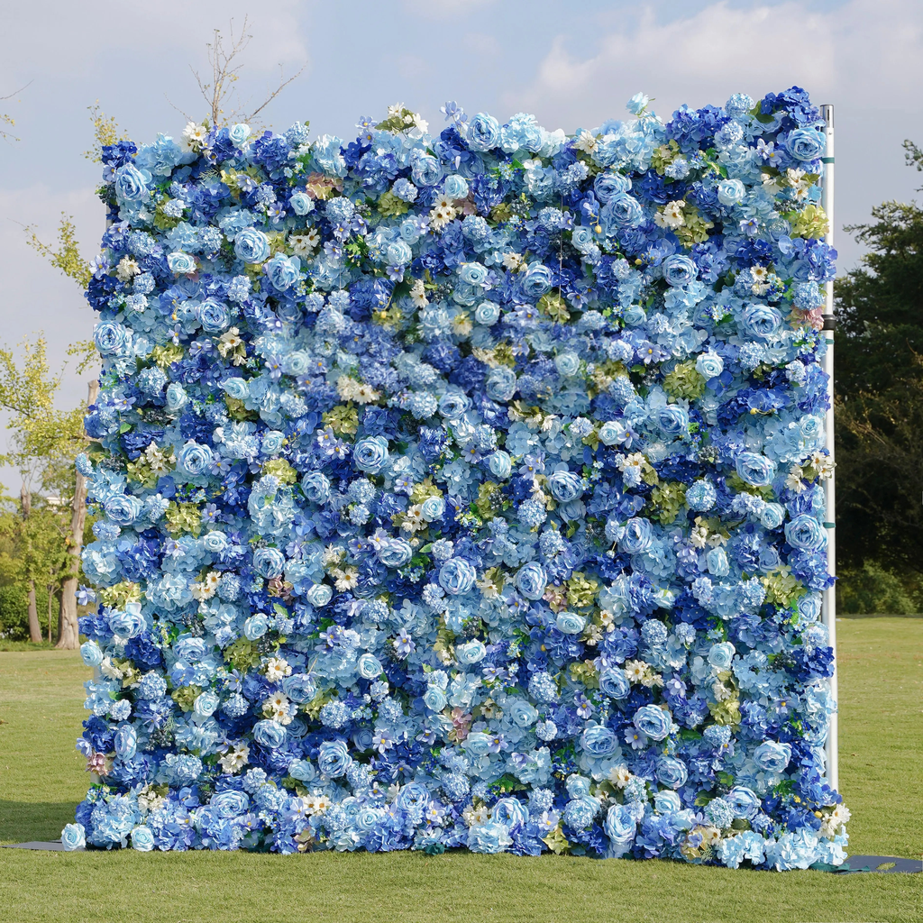 5D Roll-Up Artificial Silk Flower Wall丨A028