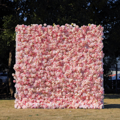 5D Roll-Up Artificial Silk Flower Wall丨A031