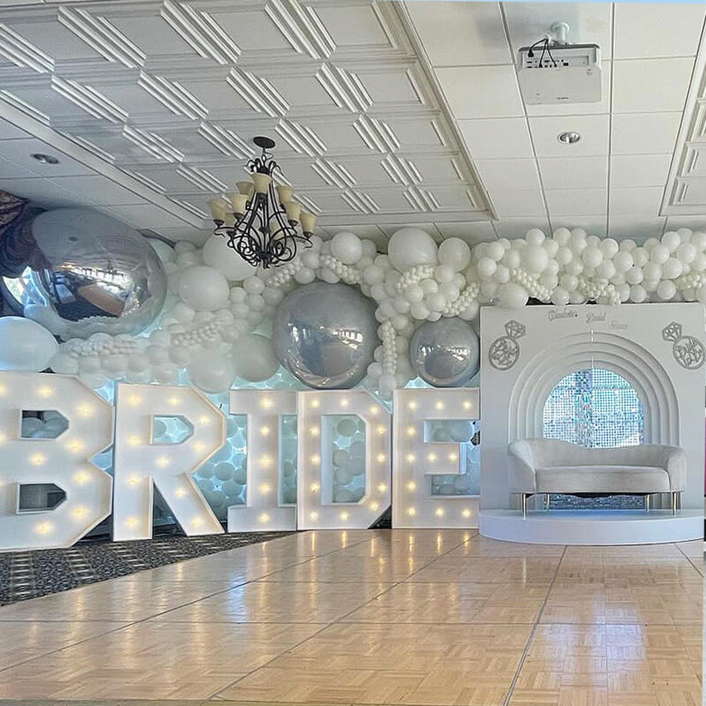 Event Wedding Scene Decoration Disco With Shiny White Inflatable Mirror Ball